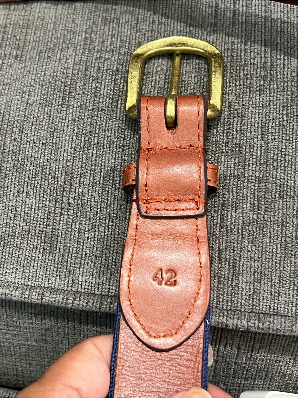 Smathers & Branson Needlepoint Belt 42